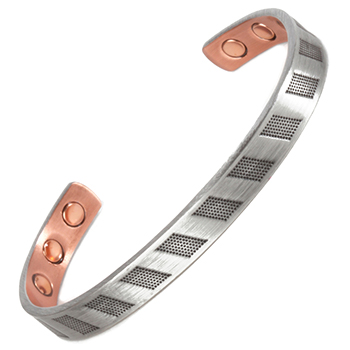 Silver Impressions Magnetic Bracelet